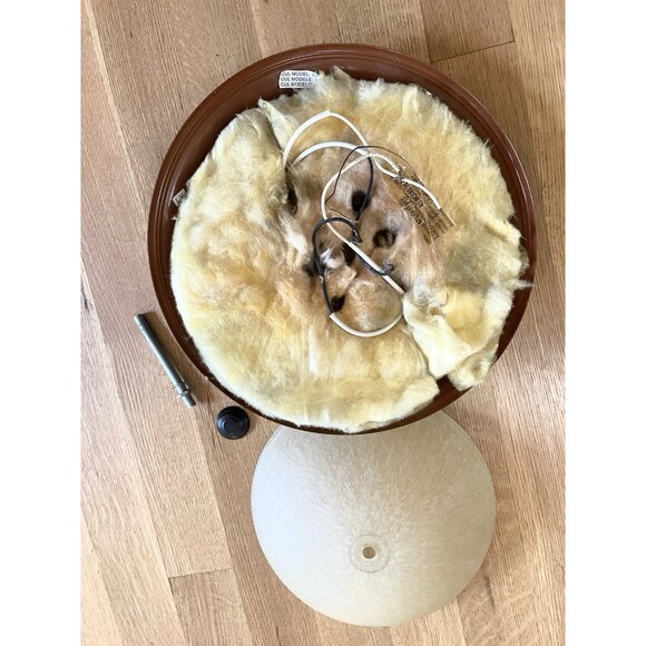 Flushmount Ceiling Light Fixture 13” Bronze 2-light Round Glass Dome 283109 - Picture 3 of 10